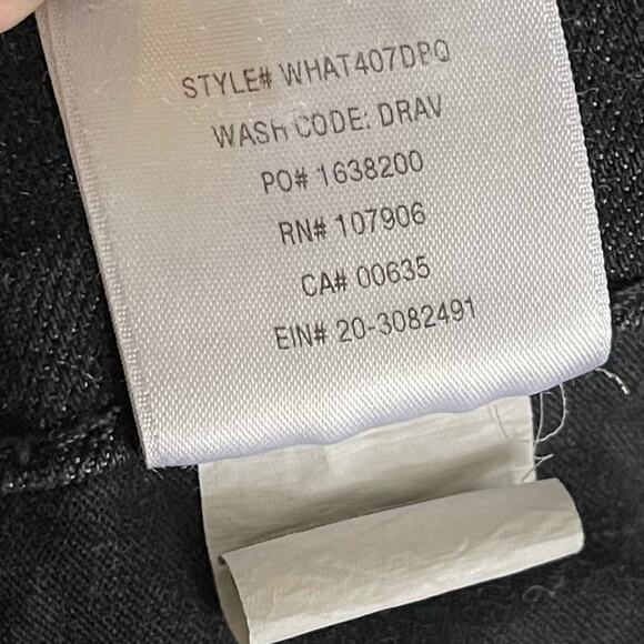 HUDSON / Barbara Track Stripe black skinny jeans in Dark Raven / 28 - Picture 9 of 10